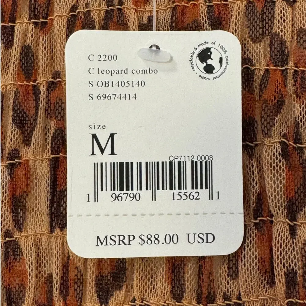 NWT Free People‎ Hello There Top in Leopard